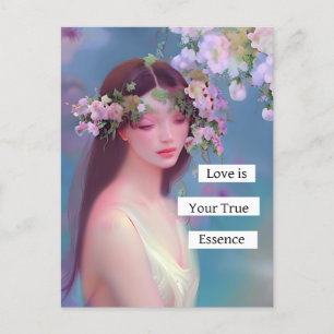 Love is Your True Essence   Fairy Like Angelic  Postcard