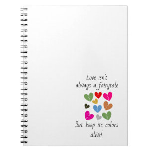 Love Isn’t Always a Fairytale: Vivid Broken Hearts Notebook