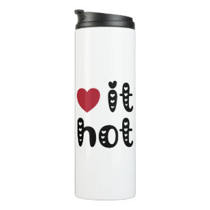 Love It Hot with Hearts Thermal Tumbler