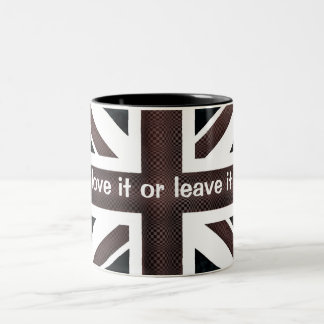 , love it or leave it Two-Tone coffee mug