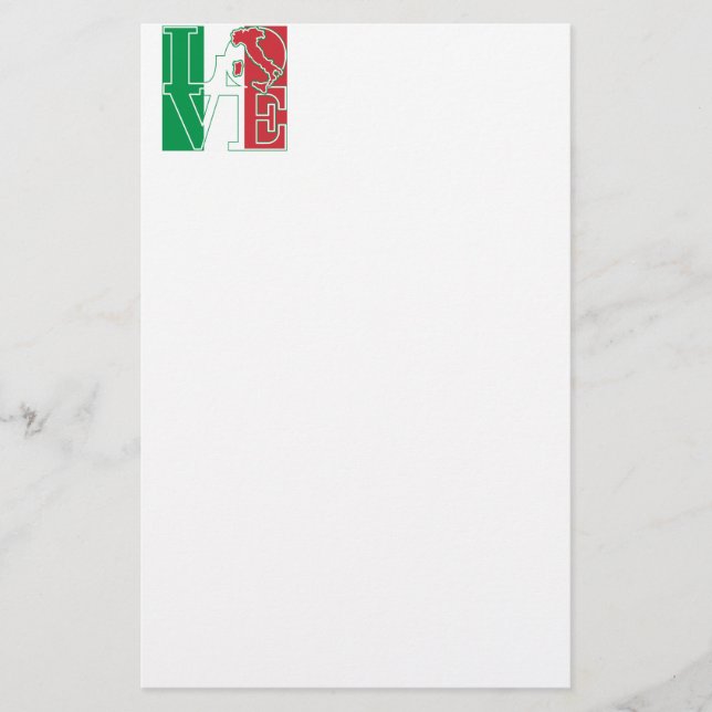 LOVE Italian Style Stationery (Front)