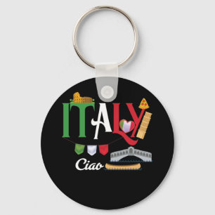 Love Italy and Everything Italian Culture Souvenir Key Ring