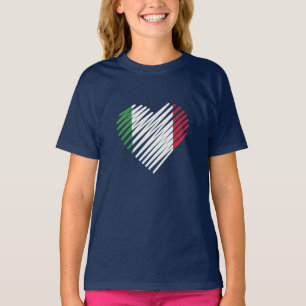 Love Italy Heart Italia Shirt Italian Roots