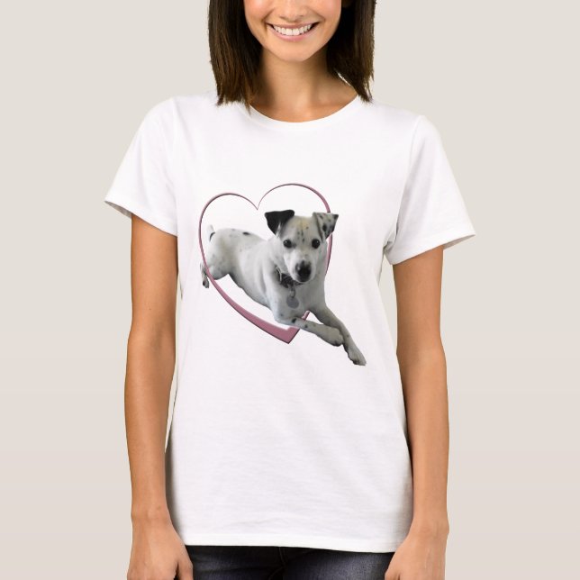 Love Jack Russell Dog Gifts Ladies t-shirt (Front)
