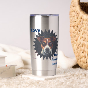 Love Jack Russell Terrier vintage style Insulated Tumbler