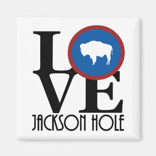 LOVE Jackson Hole WY Magnet