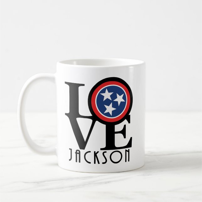 LOVE Jackson Tennessee 11oz Coffee Mug (Left)
