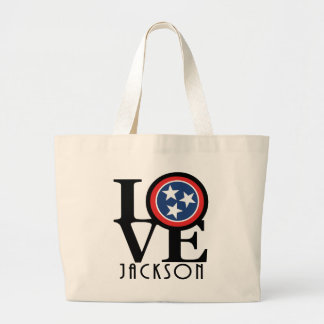 LOVE Jackson Tennessee Large Tote Bag
