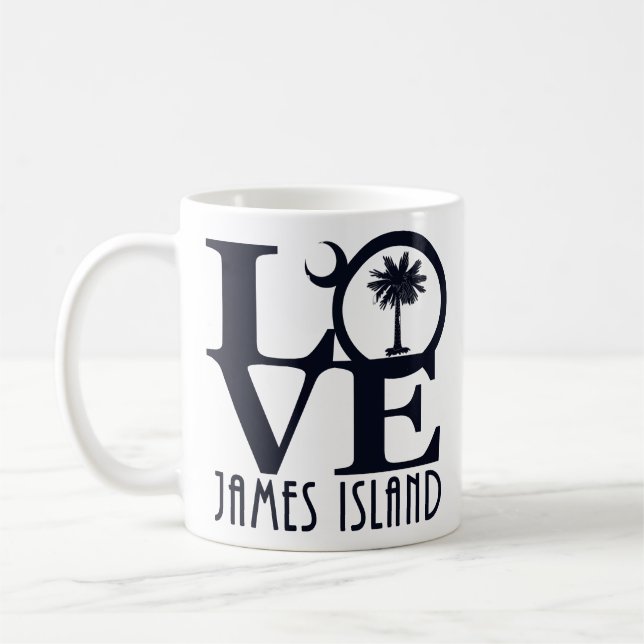 LOVE James Island 11oz Coffee Mug (Left)