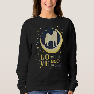 Love Japanese Akita Inu To The Moon Sweatshirt