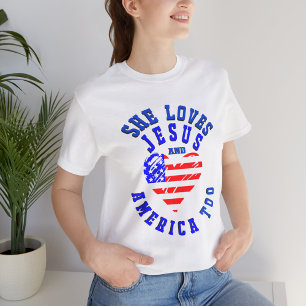 Love Jesus and America Too T-Shirt