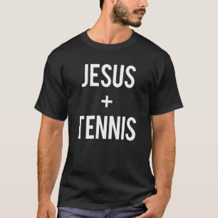 Love Jesus And Tennis Player Quote Christian T-Shirt