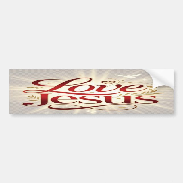 Love Jesus Bumper Sticker (Front)