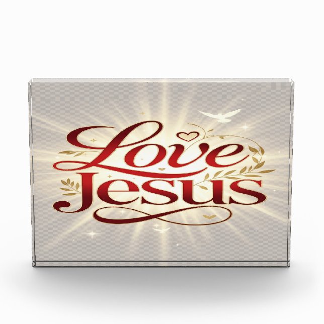 Love Jesus Photo Block (Front)