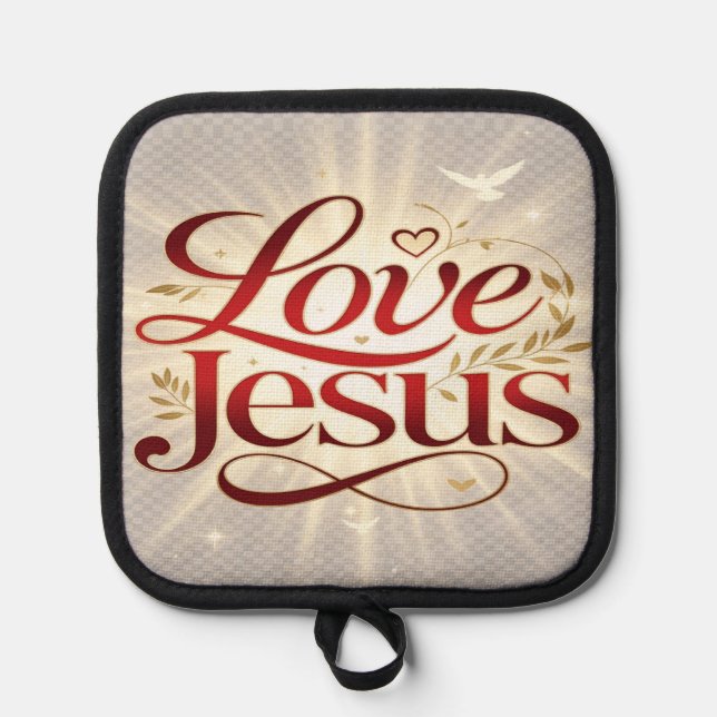 Love Jesus Pot Holder (Front)