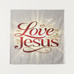 Love Jesus Tapestry