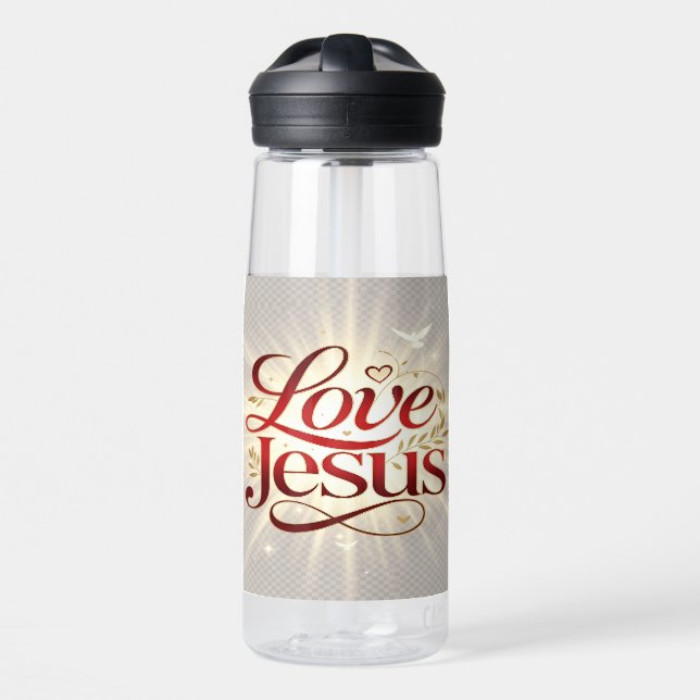 Love Jesus Water Bottle (Front)