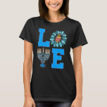 Love Jewish Daisy Hanukkah Chanukah Women Girls Pa T-Shirt<br><div class="desc">Love Jewish Daisy Hanukkah Chanukah Women Girls Pyjamas.</div>