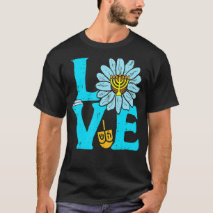Love Jewish Daisy Hanukkah Pyjamas Chanukah PJs Wo T-Shirt