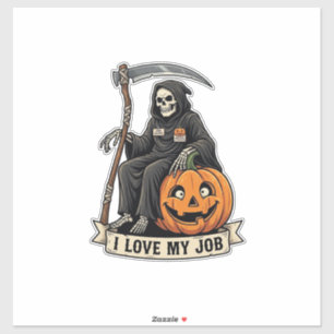 Love Job Grim Reaper Halloween Pumpkin Scythe_1