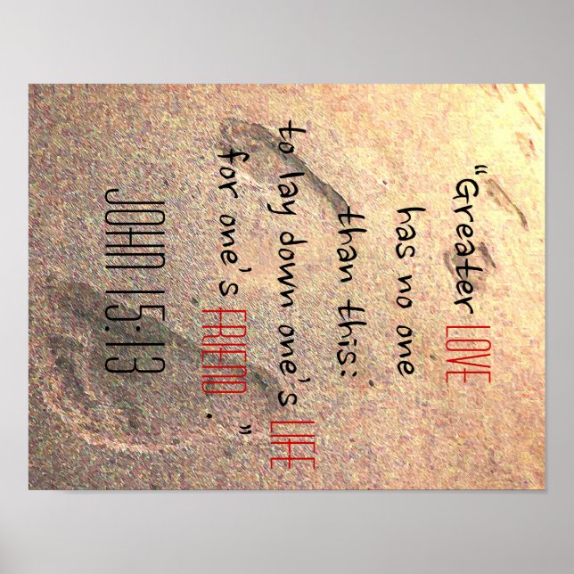 LOVE John 15:13 Poster (Front)
