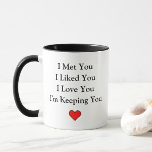 Love Journey Mug I Met You Liked Love Keeping