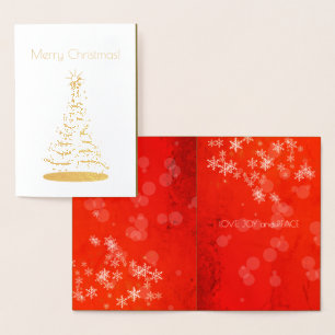 LOVE, JOY and PEACE Foil Card