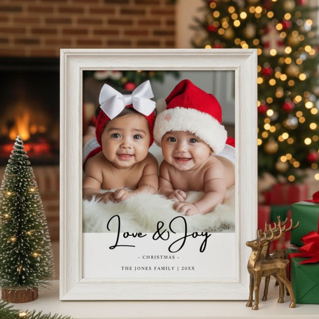 Love & Joy Classic Family Christmas Card (Creator Uploaded)