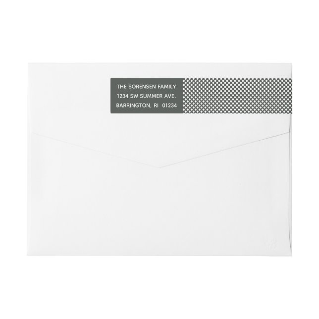 Love & Joy Holiday Envelope Wrap Around Label (Back)