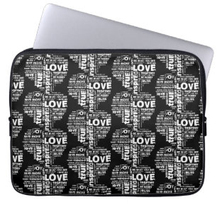 Love Joy Inspiration Words Valentine’s day Laptop Sleeve