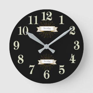 Love&Joy Round Clock