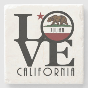 LOVE Julian California Stone Coaster