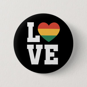 Love Juneteenth 1865 Pride African American Celebr 6 Cm Round Badge