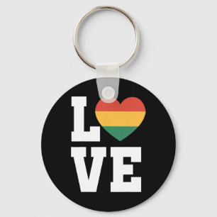Love Juneteenth 1865 Pride African American Celebr Key Ring