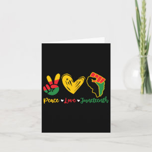 Love Juneteenth Black Pride Freedom 4th Of July Wo Card