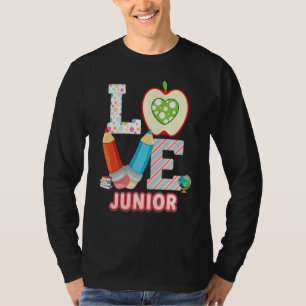 Love Junior Kid Student Teacher Back To School I L T-Shirt
