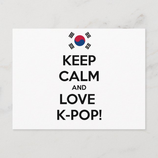 Love K-Pop! Postcard (Front)