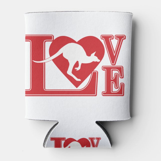 Love-Kangaroo Can Cooler (Front)