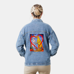 Love Kangaroos Australian Animal Denim Jacket
