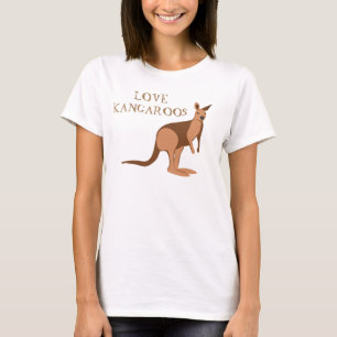 Love Kangaroos Australian Animal T-Shirt