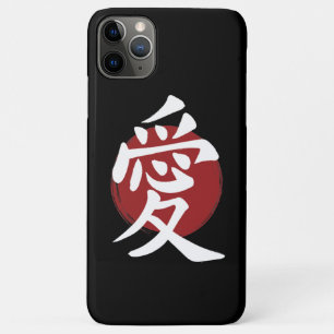 Love Kanji Symbol Japanese Calligraphy iPhone 11 Pro Max Case