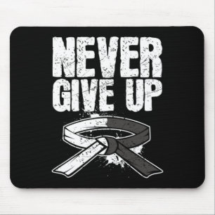 Love Karate Black Belt Gift Design Martial Arts Mouse Pad