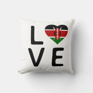 Love - Kenya Flag Cushion