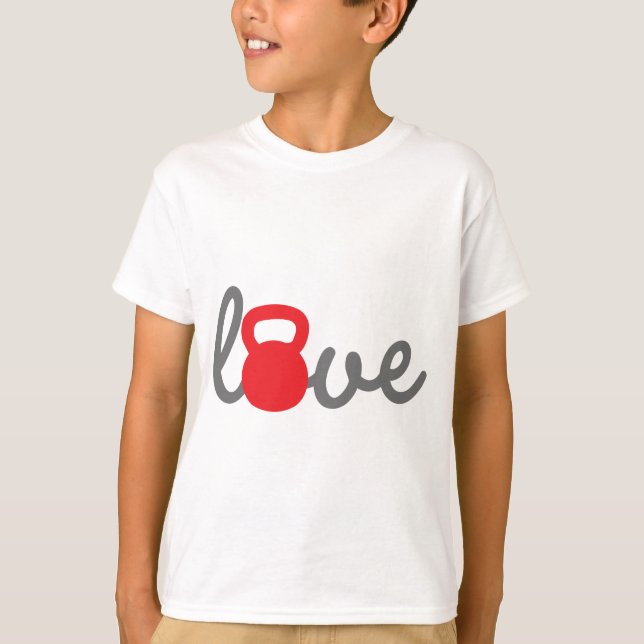 Love Kettlebell Red T-Shirt (Front)