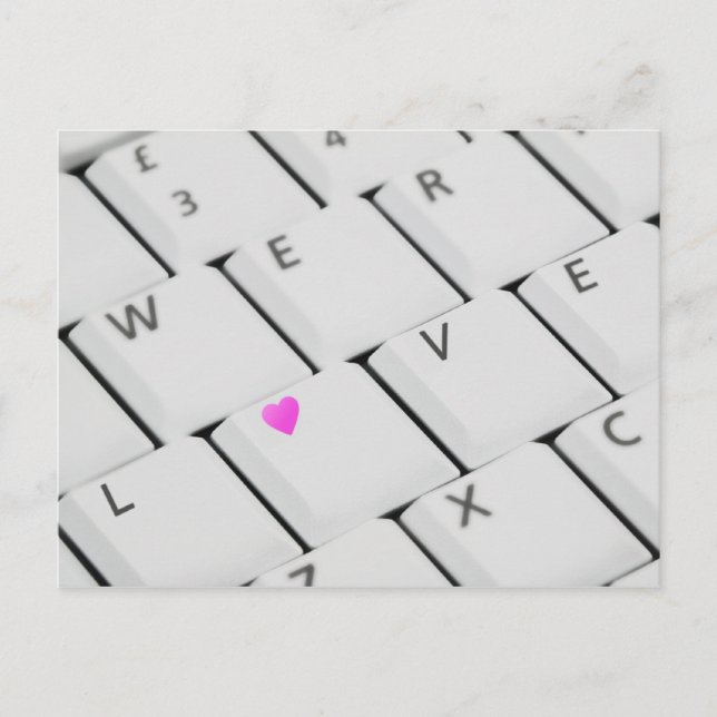 Love Keyboard - Postcard (Front)