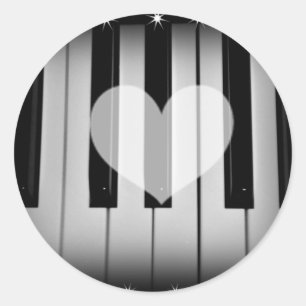 Love Keys_ Classic Round Sticker