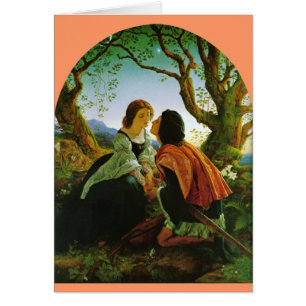 Love kiss romantic couple mediaeval sword Hesperus