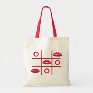 Love Kisses and Hugs Tic-tac-toe Budget Tote Bag