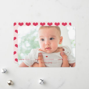 Love Kisses XOXO Box Valentine's Day Photo Card