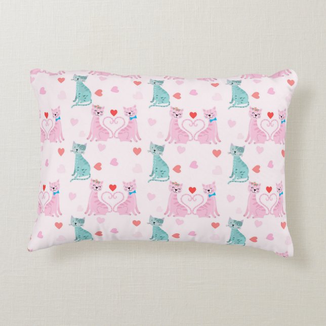 Love Kitties Decorative Cushion (Back)